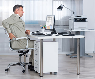 office syndrome sitting guy